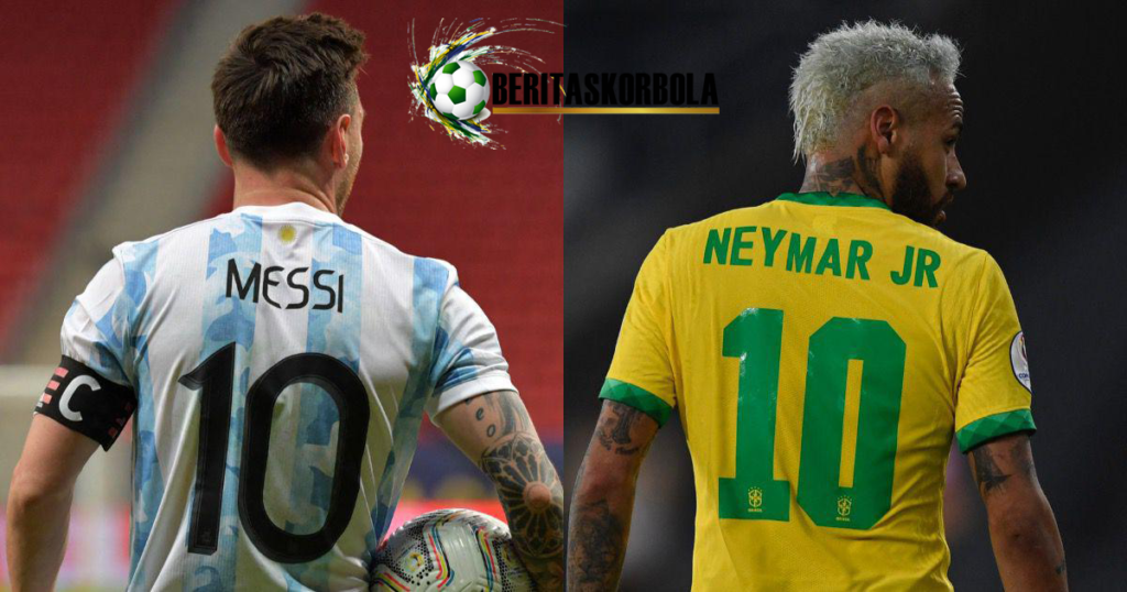 Argentina Vs Brasil : Neymar Absen di saat Lionel Messi Ikut Bermain